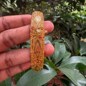 Traditional Screw Type Bangle | One Gram Gold Finish Designer Bangle