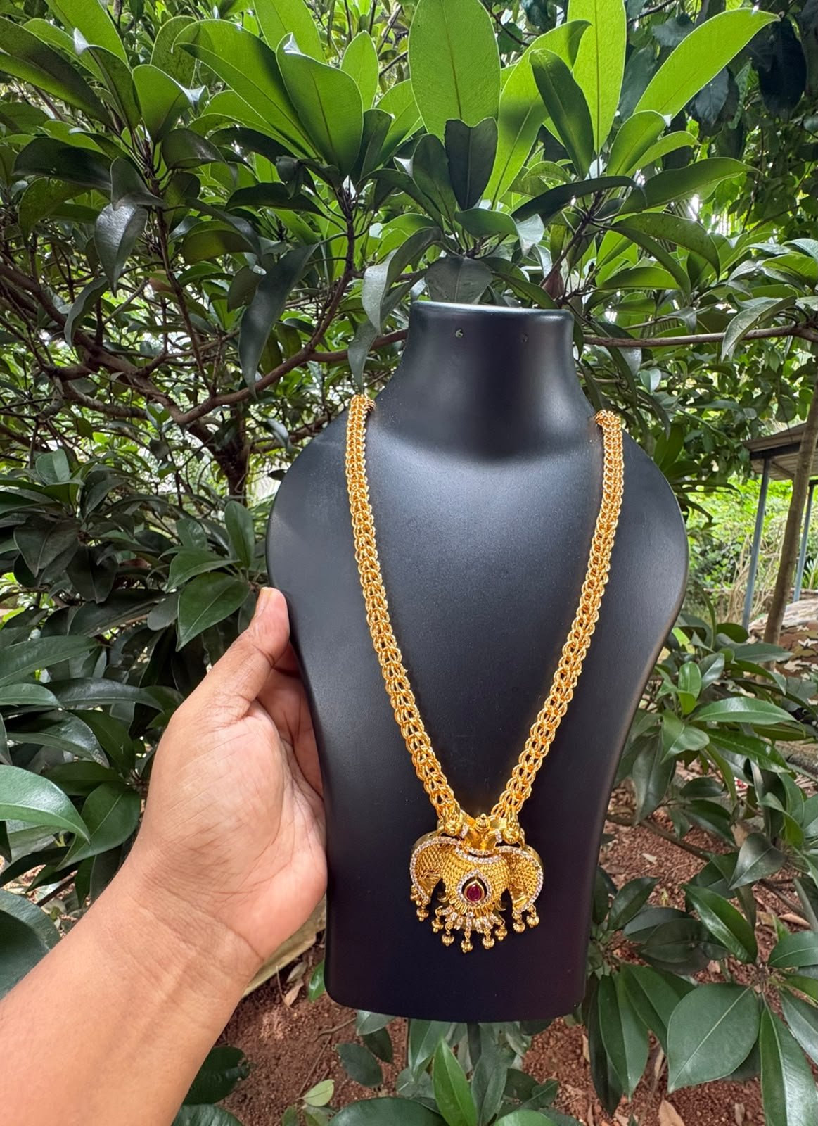Heavy look 24 Inch Gandaberunda Pendant Chain