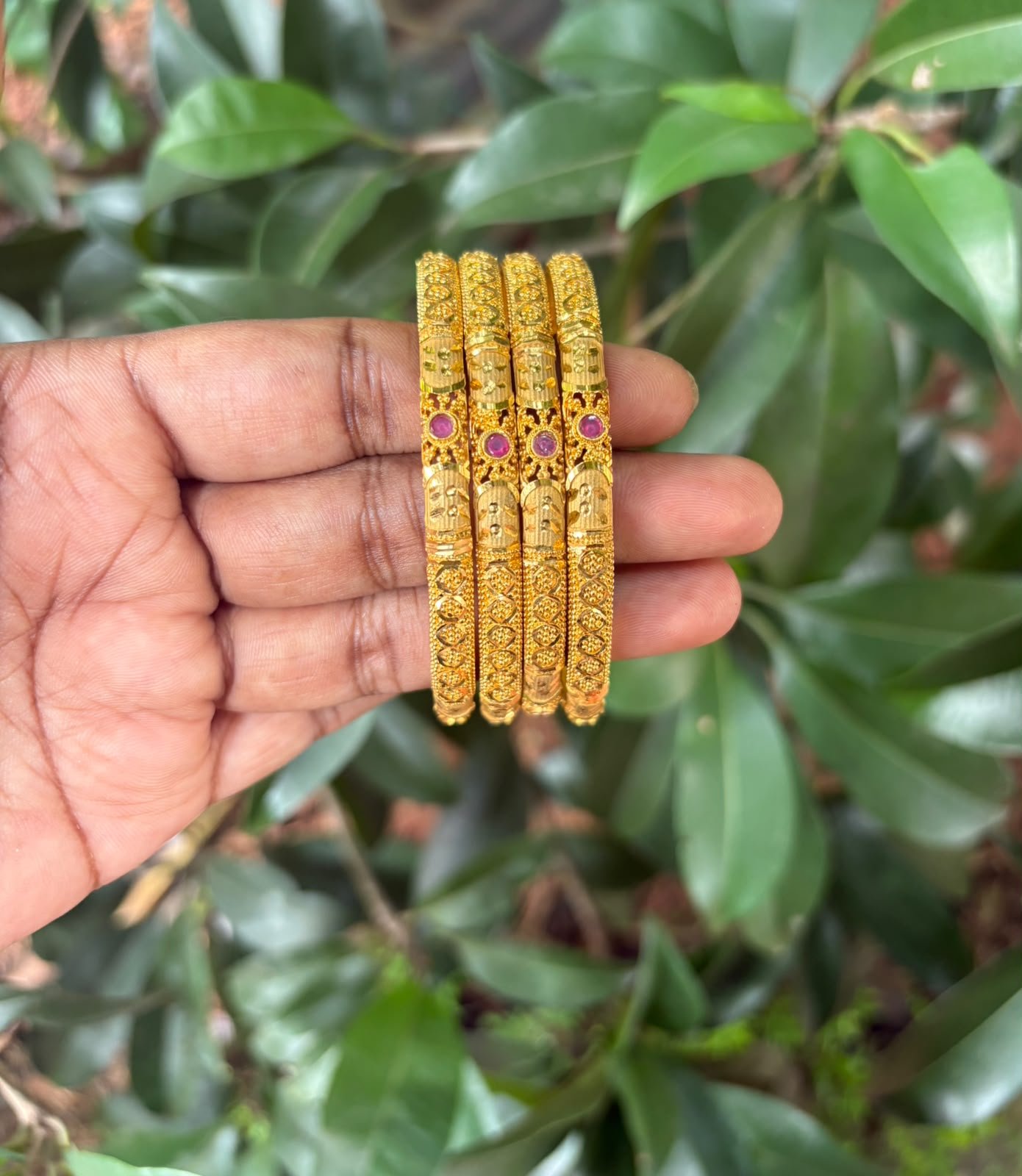 Traditional One Gram Gold Bangle
