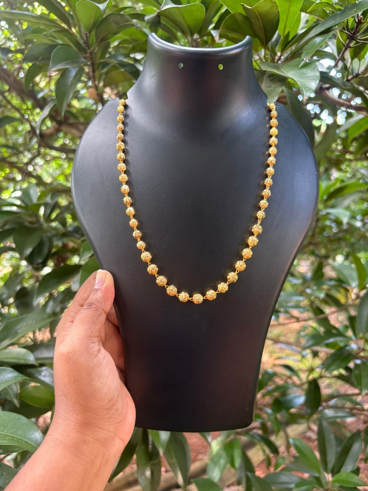 Golden Gundu Ball Chain